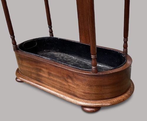REGENCY MAHOGANY 'SNAKE' HAT AND COAT HALL STAND - ADDITIONAL PHOTO 12