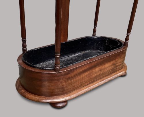 REGENCY MAHOGANY 'SNAKE' HAT AND COAT HALL STAND - ADDITIONAL PHOTO 13