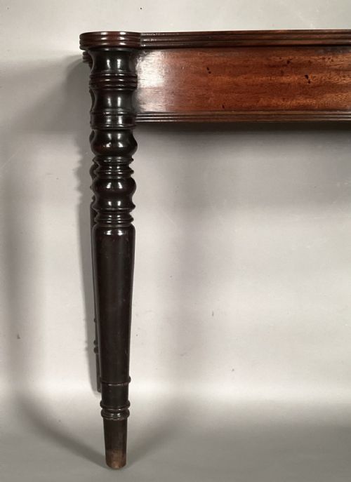 GEORGE IV MAHOGANY AND EBONISED BOW FRONTED SIDE TABLE - ADDITIONAL PHOTO 10