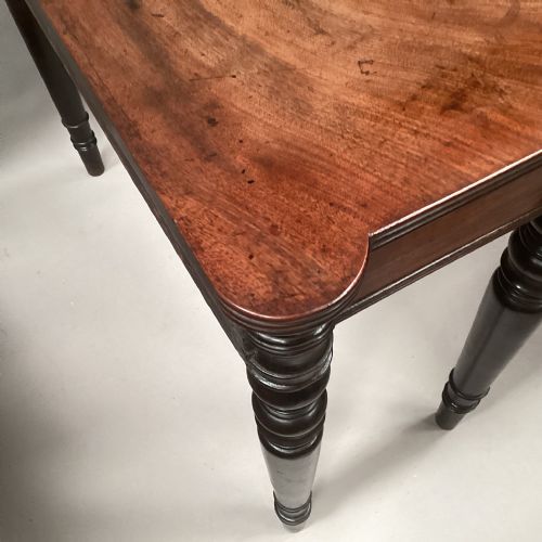 GEORGE IV MAHOGANY AND EBONISED BOW FRONTED SIDE TABLE - ADDITIONAL PHOTO 14
