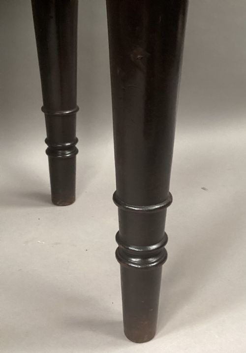 GEORGE IV MAHOGANY AND EBONISED BOW FRONTED SIDE TABLE - ADDITIONAL PHOTO 16
