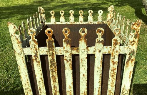 C19TH PAIR OF WROUGHT IRON STRAPWORK PLANTERS - ADDITIONAL PHOTO 13