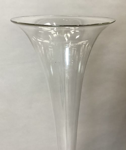 C19TH PAIR OF VERY LARGE TRUMPET VASES 40 INCHES TALL - ADDITIONAL PHOTO 6