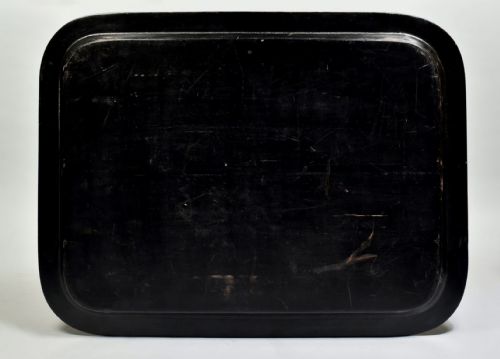 REGENCY LARGE PAPIER MACHE TRAY ON STAND WITH SPLENDID ORIGINAL CHINOISERIE DECORATION - ADDITIONAL PHOTO 3