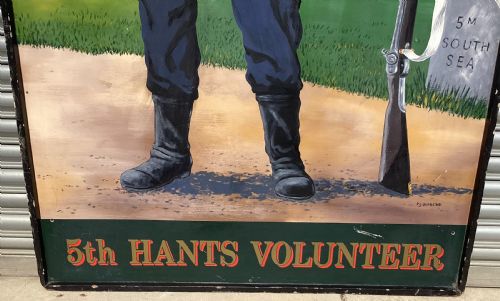 C20TH VERY LARGE HAND PAINTED PANEL - ADDITIONAL PHOTO 5