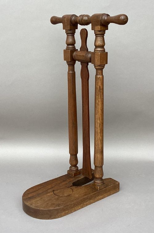 GEORGE IV OAK 'COUNTRY HOUSE' BOOT JACK - ADDITIONAL PHOTO 4