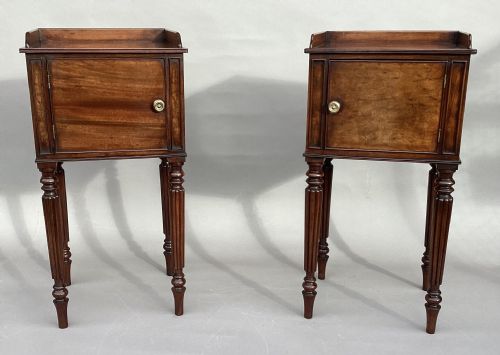 REGENCY GILLOWS MATCHED PAIR OF MAHOGANY BEDSIDE CABINETS CUPBOARDS - ADDITIONAL PHOTO 8