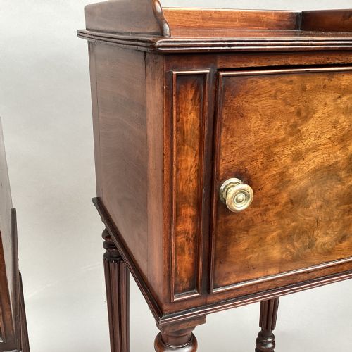 REGENCY GILLOWS MATCHED PAIR OF MAHOGANY BEDSIDE CABINETS CUPBOARDS - ADDITIONAL PHOTO 17