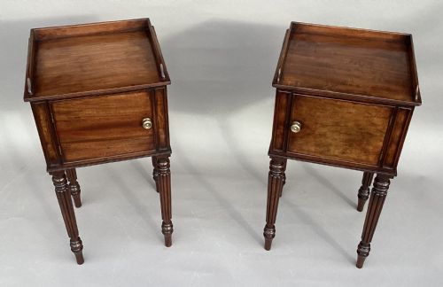 REGENCY GILLOWS MATCHED PAIR OF MAHOGANY BEDSIDE CABINETS CUPBOARDS - ADDITIONAL PHOTO 18