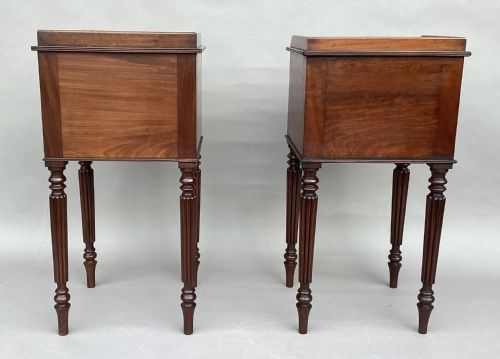 REGENCY GILLOWS MATCHED PAIR OF MAHOGANY BEDSIDE CABINETS CUPBOARDS - ADDITIONAL PHOTO 19