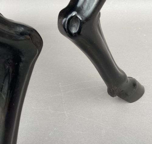C19TH EBONISED LOW TABLE STOOL OF AN ECCENTRIC DESIGN - ADDITIONAL PHOTO 5