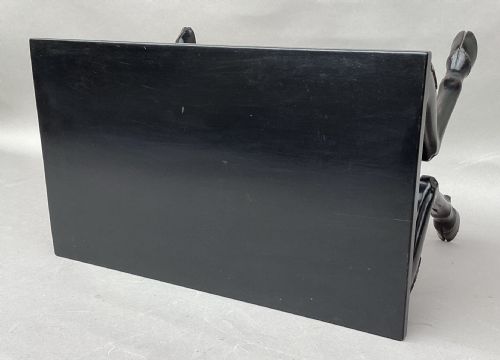 C19TH EBONISED LOW TABLE STOOL OF AN ECCENTRIC DESIGN - ADDITIONAL PHOTO 17