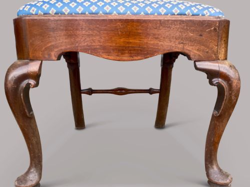 GEORGE II RED WALNUT SET OF 6 SIDE DINING CHAIRS - ADDITIONAL PHOTO 7