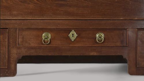 GEORGE II SOLID RED WALNUT SILVER CHEST - ADDITIONAL PHOTO 2
