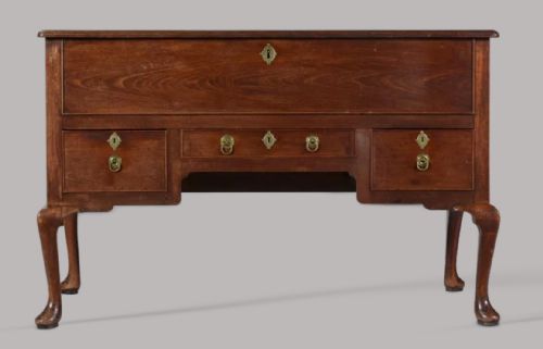GEORGE II SOLID RED WALNUT SILVER CHEST - ADDITIONAL PHOTO 6