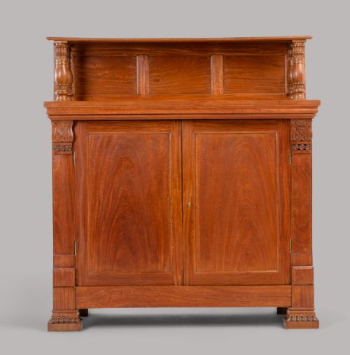 C19TH RARE ANGLO INDIAN SOLID SATINWOOD SIDE CABINET CHIFFONIER - ADDITIONAL PHOTO 1