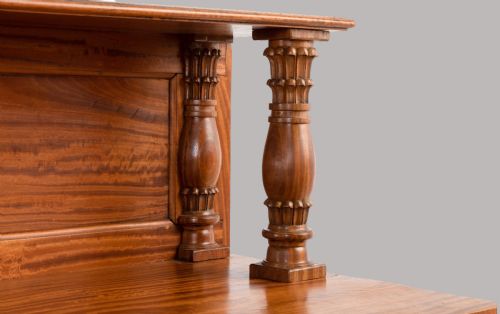 C19TH RARE ANGLO INDIAN SOLID SATINWOOD SIDE CABINET CHIFFONIER - ADDITIONAL PHOTO 2
