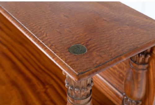 C19TH RARE ANGLO INDIAN SOLID SATINWOOD SIDE CABINET CHIFFONIER - ADDITIONAL PHOTO 8