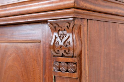 C19TH RARE ANGLO INDIAN SOLID SATINWOOD SIDE CABINET CHIFFONIER - ADDITIONAL PHOTO 11