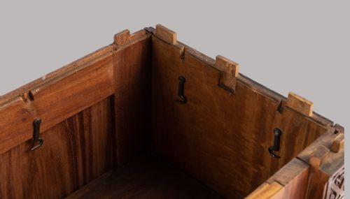 C19TH RARE ANGLO INDIAN SOLID SATINWOOD SIDE CABINET CHIFFONIER - ADDITIONAL PHOTO 13