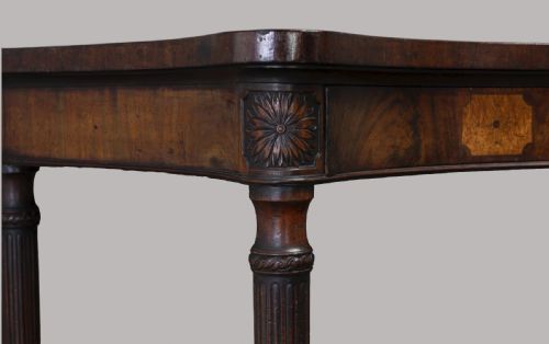 GEORGE III MAHOGANY SERPENTINE SIDE SERVING TABLE - ADDITIONAL PHOTO 2