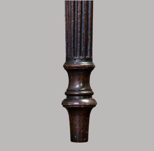 GEORGE III MAHOGANY SERPENTINE SIDE SERVING TABLE - ADDITIONAL PHOTO 7