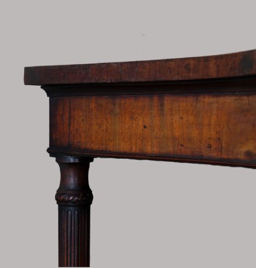 GEORGE III MAHOGANY SERPENTINE SIDE SERVING TABLE - ADDITIONAL PHOTO 11