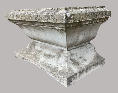 LATE C18TH NEOCLASSICAL 'CARRARA' MARBLE CISTERN - ADDITIONAL PHOTO 1