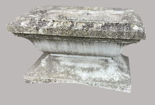LATE C18TH NEOCLASSICAL 'CARRARA' MARBLE CISTERN - ADDITIONAL PHOTO 6