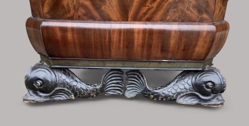 REGENCY MAHOGANY SARCOPHAGUS FORM WINE COOLER CELLARETTE - ADDITIONAL PHOTO 2