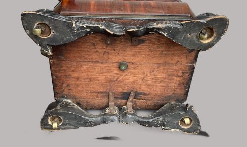 REGENCY MAHOGANY SARCOPHAGUS FORM WINE COOLER CELLARETTE - ADDITIONAL PHOTO 9