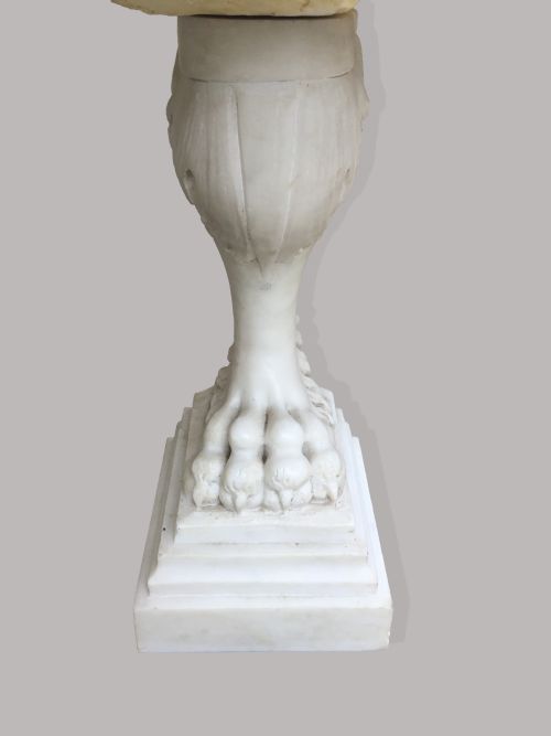 C18TH LARGE ITALIAN MARBLE LOW CENTRE TABLE WITH INLAID SPECIMEN MARBLE - ADDITIONAL PHOTO 15