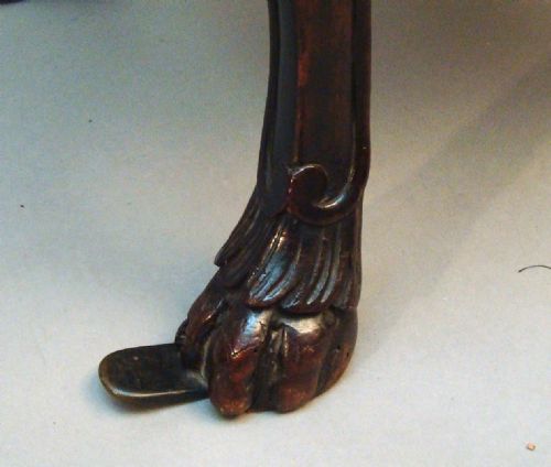 C18TH ITALIAN CARVED WALNUT SIDE CHAIR - ADDITIONAL PHOTO 2