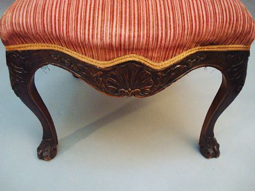 C18TH ITALIAN CARVED WALNUT SIDE CHAIR - ADDITIONAL PHOTO 3
