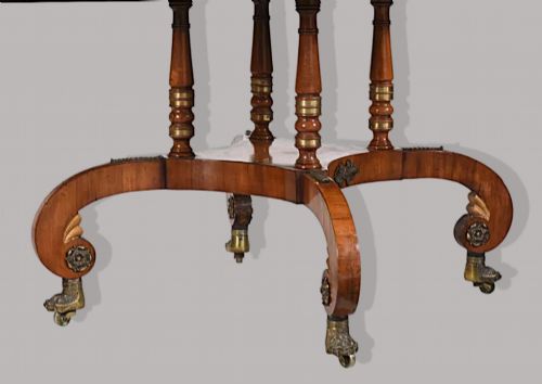 REGENCY ROSEWOOD AND GILT BRASS CENTRE TABLE SOFA TABLE - ADDITIONAL PHOTO 2