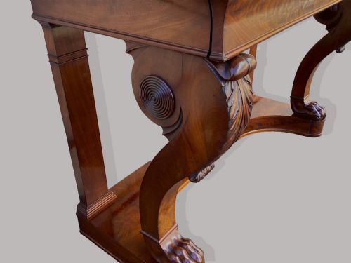 REGENCY MAHOGANY CONSOLE TABLE SERVING TABLE - ADDITIONAL PHOTO 7