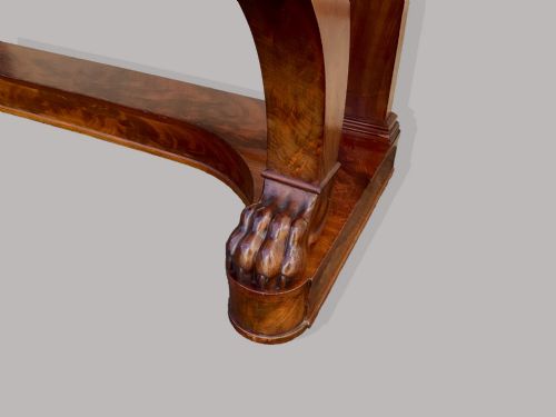 REGENCY MAHOGANY CONSOLE TABLE SERVING TABLE - ADDITIONAL PHOTO 9