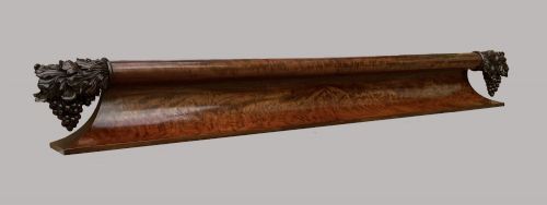 GEORGE IV FIGURED MAHOGANY LARGE PELMET OVERDOOR - ADDITIONAL PHOTO 11