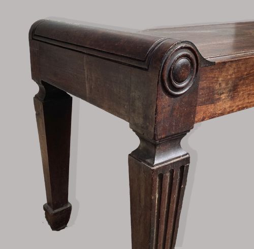REGENCY MAHOGANY HALL BENCH SEAT ATTRIBUTED TO MARSH AND TATHAM - ADDITIONAL PHOTO 4
