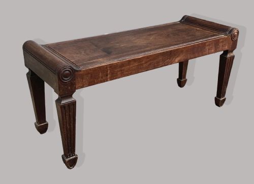 REGENCY MAHOGANY HALL BENCH SEAT ATTRIBUTED TO MARSH AND TATHAM - ADDITIONAL PHOTO 14