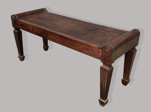 REGENCY MAHOGANY HALL BENCH SEAT ATTRIBUTED TO MARSH AND TATHAM - ADDITIONAL PHOTO 16