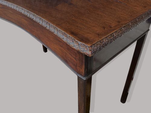 GEORGE III MAHOGANY CHIPPENDALE PERIOD SERVING SIDE TABLE - ADDITIONAL PHOTO 4