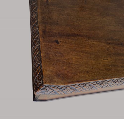 GEORGE III MAHOGANY CHIPPENDALE PERIOD SERVING SIDE TABLE - ADDITIONAL PHOTO 11
