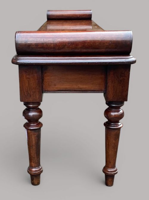 REGENCY MAHOGANY HALL BENCH WINDOW SEAT 6FT WIDE - ADDITIONAL PHOTO 8