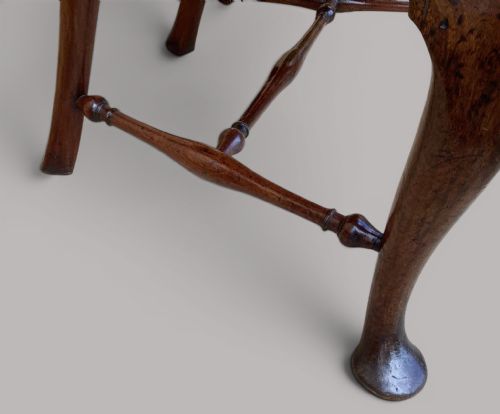 GEORGE II MAHOGANY WINDSOR TYPE ARMCHAIR - ADDITIONAL PHOTO 16