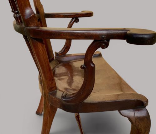 GEORGE II MAHOGANY WINDSOR TYPE ARMCHAIR - ADDITIONAL PHOTO 22