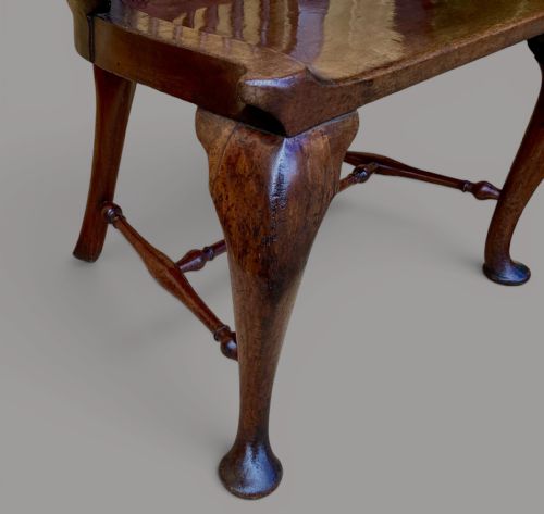 GEORGE II MAHOGANY WINDSOR TYPE ARMCHAIR - ADDITIONAL PHOTO 24