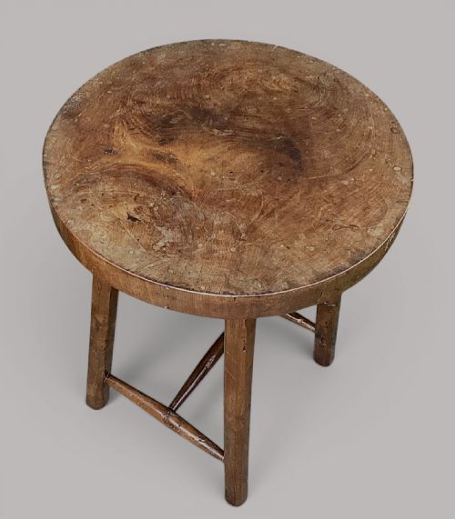 GEORGIAN PRIMITIVE SOLID WALNUT CIRCULAR TABLE - ADDITIONAL PHOTO 2