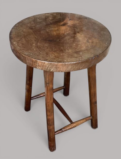 GEORGIAN PRIMITIVE SOLID WALNUT CIRCULAR TABLE - ADDITIONAL PHOTO 14