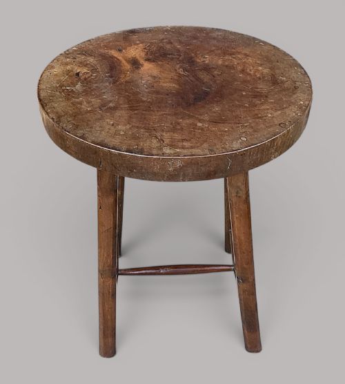GEORGIAN PRIMITIVE SOLID WALNUT CIRCULAR TABLE - ADDITIONAL PHOTO 16